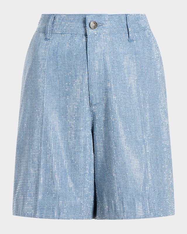 Patricia Embellished Chambray Shorts